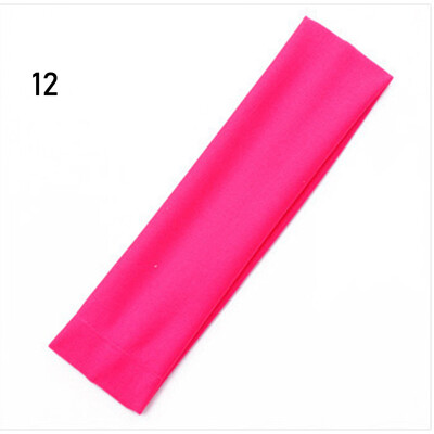 1 бр. Жени/Мъже Памучна лента за пот Лента за глава Спорт Йога Фитнес зала Бягане Разтегателна лента за глава за коса Колоездене Широка лента за глава за предотвратяване на изпотяване
