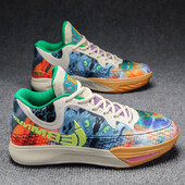 Мъжки истински дишащи мрежести баскетболни обувки с мека абсорбция на удари, устойчиви на износване, неплъзгащи се женски спортни обувки