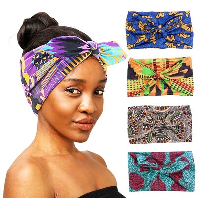 Bandana elastica pentru femei cu imprimeu african. Bandana pentru cap pentru sport pentru yoga Accesorii pentru par