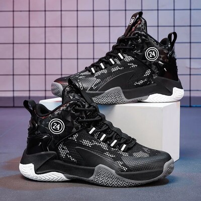 Sportske cipele za dječake 2022. Proljeće Jesen Novi stil Prozračne košarkaške tenisice Srednje velike dječje tenisice za trčanje s vezicama