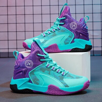Sportske cipele za dječake 2022. Proljeće Jesen Novi stil Prozračne košarkaške tenisice Srednje velike dječje tenisice za trčanje s vezicama