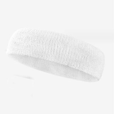 Sportska prozračna raznobojna pamučna traka za glavu, elastična frotirna znojnica za upijanje znoja za tenis i trčanje