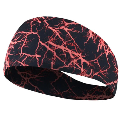 Unisex Bărbați Femei Sport Bandă pentru transpirație Bandă pentru cap cu imprimare Respirabil Sală de gimnastică Alergare Tenis Banda pentru cap cu elasticitate ridicată Articole pentru cap pentru sport în aer liber