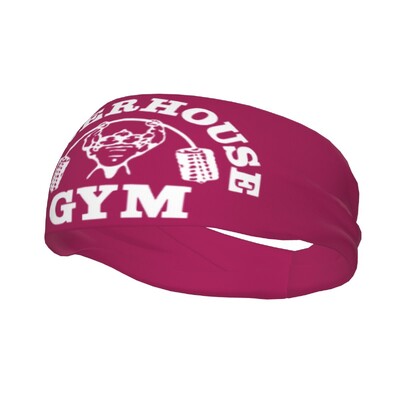 Prilagođena Powerhouse Gym Sportska traka za glavu za muškarce Žene Elastična vlaga za bodybuilding Fitness Muscle Gym Trake za znoj