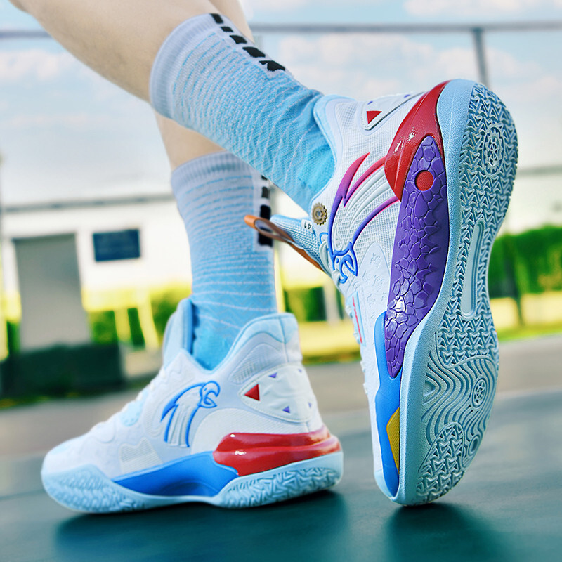 Unisex svjetleće ružičaste ženske profesionalne košarkaške tenisice Mrežaste visoke muške tenisice za košaricu Neklizajuće sportske cipele s platformom za muškarce