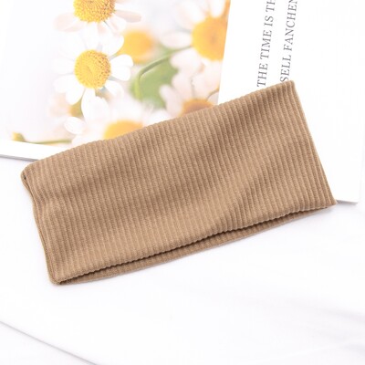 Ženska jednobojna joga pletena traka za glavu, pamuk, široki turban, upleteni omot za glavu s čvorovima, modna traka za kosu, dodaci za kosu za djevojke