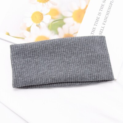 Ženska jednobojna joga pletena traka za glavu, pamuk, široki turban, upleteni omot za glavu s čvorovima, modna traka za kosu, dodaci za kosu za djevojke