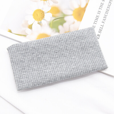 Ženska jednobojna joga pletena traka za glavu, pamuk, široki turban, upleteni omot za glavu s čvorovima, modna traka za kosu, dodaci za kosu za djevojke