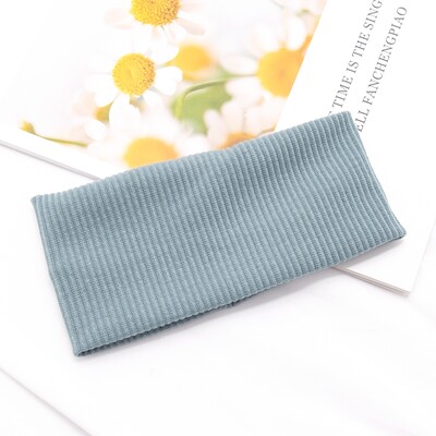 Ženska jednobojna joga pletena traka za glavu, pamuk, široki turban, upleteni omot za glavu s čvorovima, modna traka za kosu, dodaci za kosu za djevojke