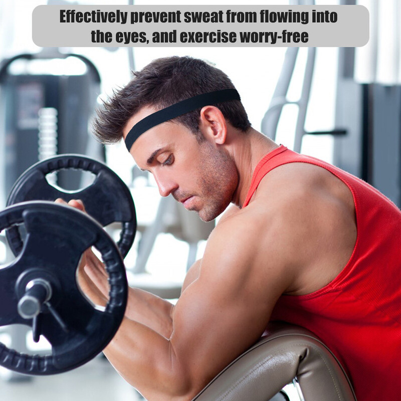 5 boja Sportska traka za kosu Traka za glavu za trčanje Protuklizna elastična gumica za kosu Biciklistička znojnica Traka za glavu za žene i muškarce