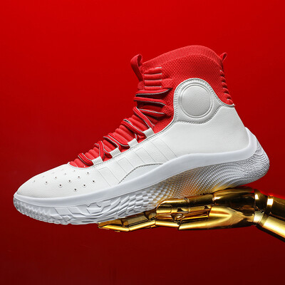 Knjižnica visokih cipela 4 košarkaške tenisice leteće tkane lagane, prozračne mekane ležerne tenisice modne tenisice za trčanje