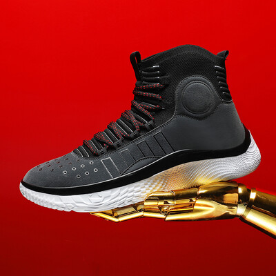 Knjižnica visokih cipela 4 košarkaške tenisice leteće tkane lagane, prozračne mekane ležerne tenisice modne tenisice za trčanje