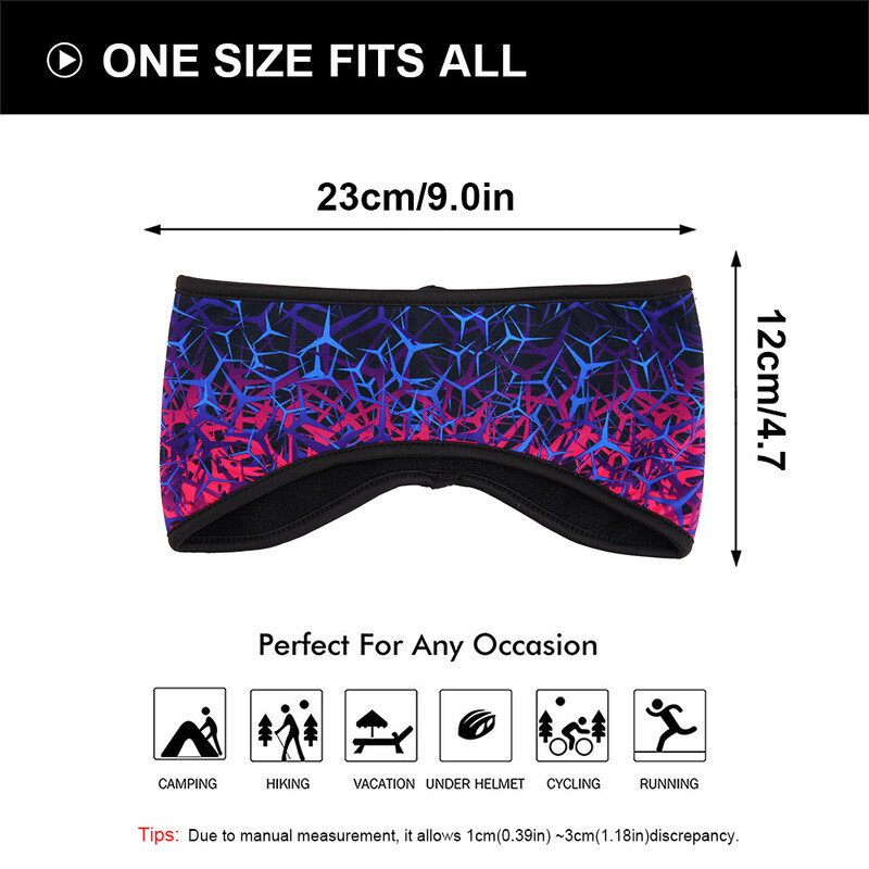 Topla traka za znojenje za pokrivanje ušiju Termalna traka za glavu od flisa Fitnes Bicikl Trčanje Joga Teretana Sport Muškarci Žene Povoj za glavu Traka za znojenje za kosu