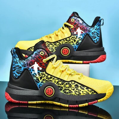 Visokokvalitetne košarkaške tenisice, muške tenisice, dječačke tenisice, jesenske visoke protuklizne tenisice za sport na otvorenom, muška ljetna obuća