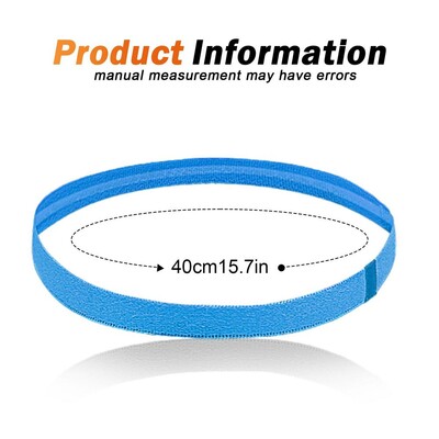 1kom tanka elastična traka za glavu u boji slatkiša Gym Sport neklizajuća folija za glavu Yoga gumice za kosu Gumena rastezljiva znojnica Dodaci za kosu