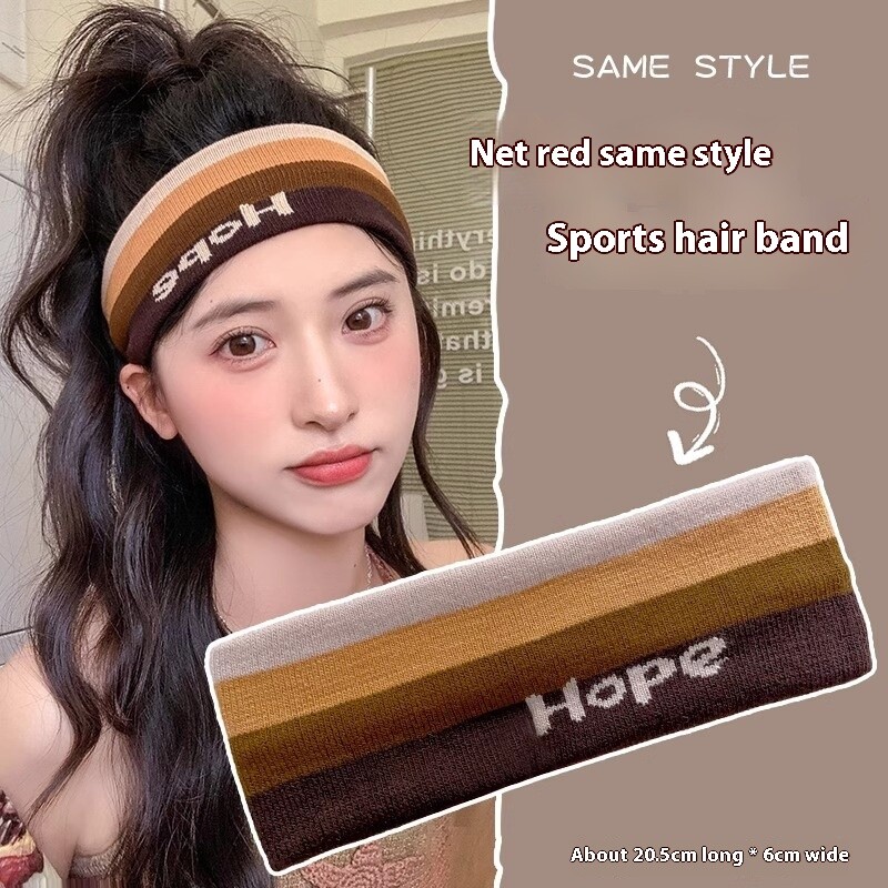 Sportska traka za glavu za žene, traka za upijanje i zaustavljanje znojenja za trčanje, traka za glavu za jogu i fitness, marama za