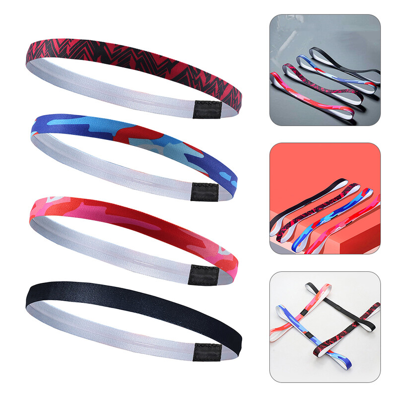 Elastična sportska traka za glavu Trake za kosu Žene Joga Znojenje Poliester Trčanje Muškarci Žene