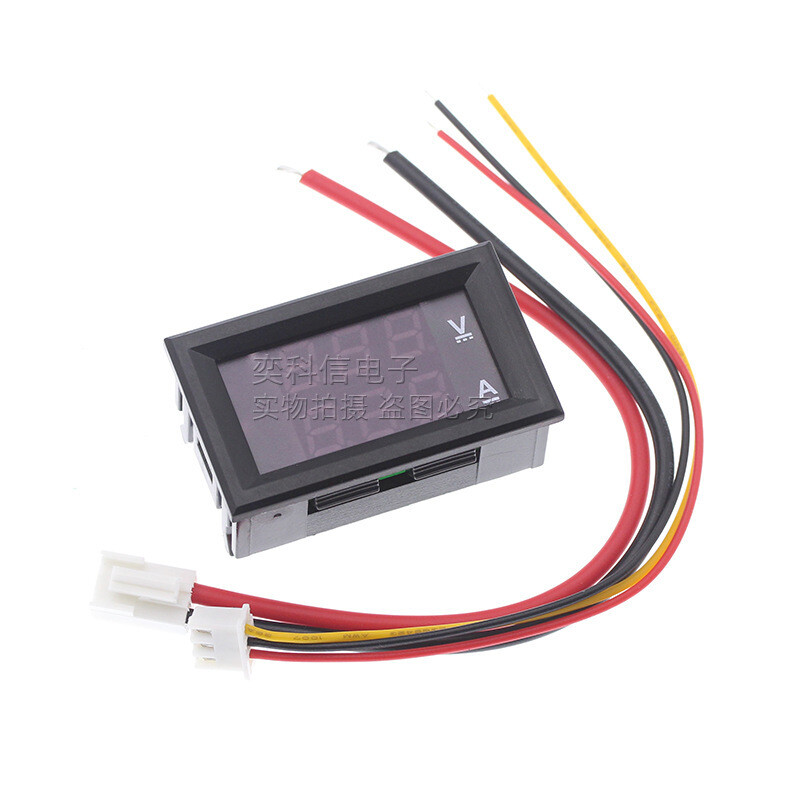 DC0-100V/10A 50A 100A LED DC digitālais strāvas un sprieguma mērītājs ar dubultu displeju BY 42A galveni