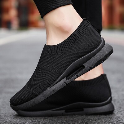 Sieviešu vieglas skriešanas apavi Skriešanas apavi Elpojoši sieviešu kedas Slip On Loafer Shoe Momens ikdienas apavi Unisex zeķu apavi