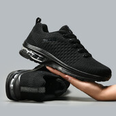 Мъжки маратонки Спорт на открито Ежедневни мрежести обувки за тенис с връзки Леки маратонки за джогинг за фитнес за мъже 2024 г. Нови мъжки маратонки