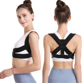 Дамски регулируем еластичен опорен колан за гърба Коректор на стойката на гърдите Раменна скоба Корсет за оформяне на тялото Невидим оформител за тяло