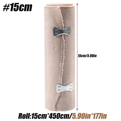 1 ролка Премиум еластична превръзка, компресионна превръзка без памук и латекс със самозатваряне, опора и първа помощ за спорт