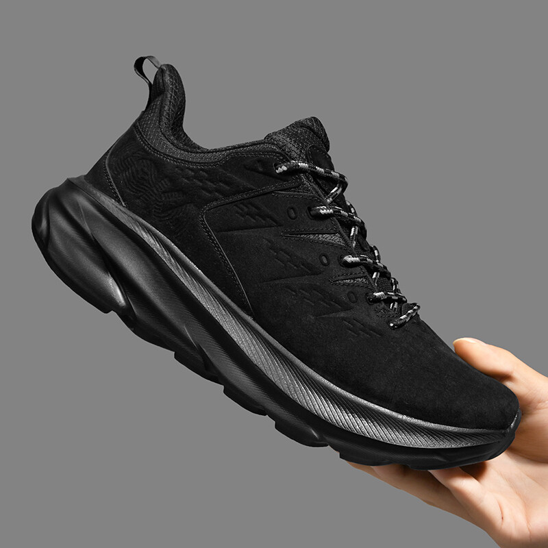 Nubuka ādas neslīdošie skriešanas apavi vīriešiem, ikdienas apavi, sporta apavi, sporta apavi, skriešana, pastaigas, teniss, jauni, 2024. g.