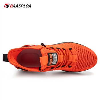 Baasploa 2023 New Men Sneaker Άνετα πλεκτά παπούτσια περπατήματος Αναπνεύσιμα αθλητικά παπούτσια μόδας Αντιολισθητικά παπούτσια που απορροφούν τους κραδασμούς