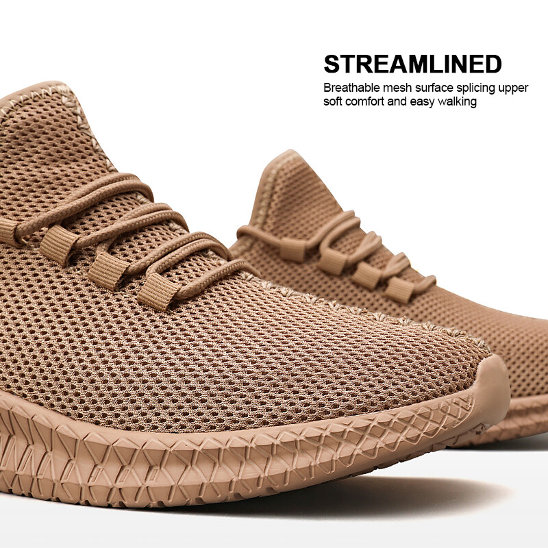 Vīriešu neslīdošas ikdienas kedas elpojošas āra skriešanas treniņš pārgājieni sports skriešana ārā Sieviešu aust adītas šņorējamas kurpes