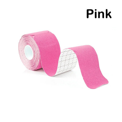 5cmX5m Предварително изрязана кинезиологична лента Еластична лепенка за мускули тип I Водоустойчива и дишаща Спортна Фитнес мускулна лента