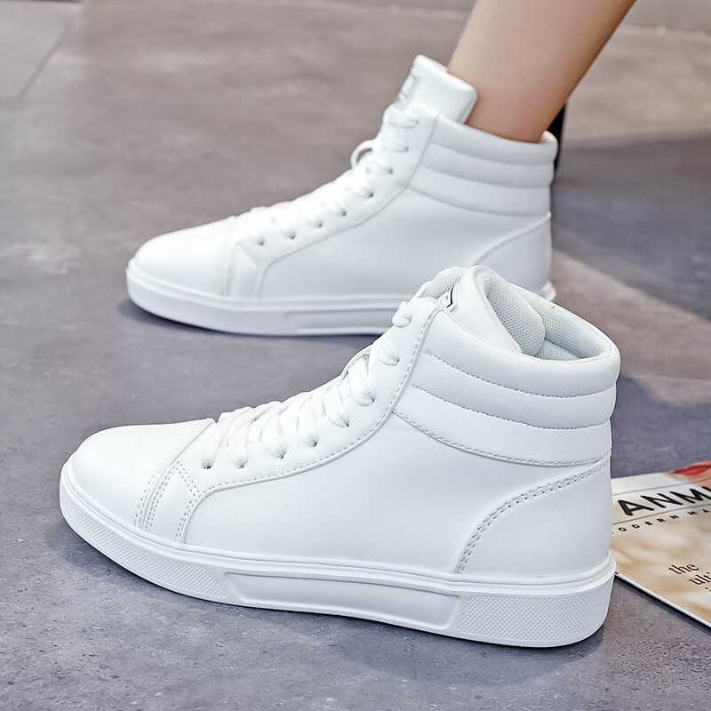 Neperšlampami odiniai aukštakulniai sportbačiai porai unisex sportiniai vyriški riedlenčių batai madingi stiliai balti laisvalaikio vaikščiojimo moteriški batai