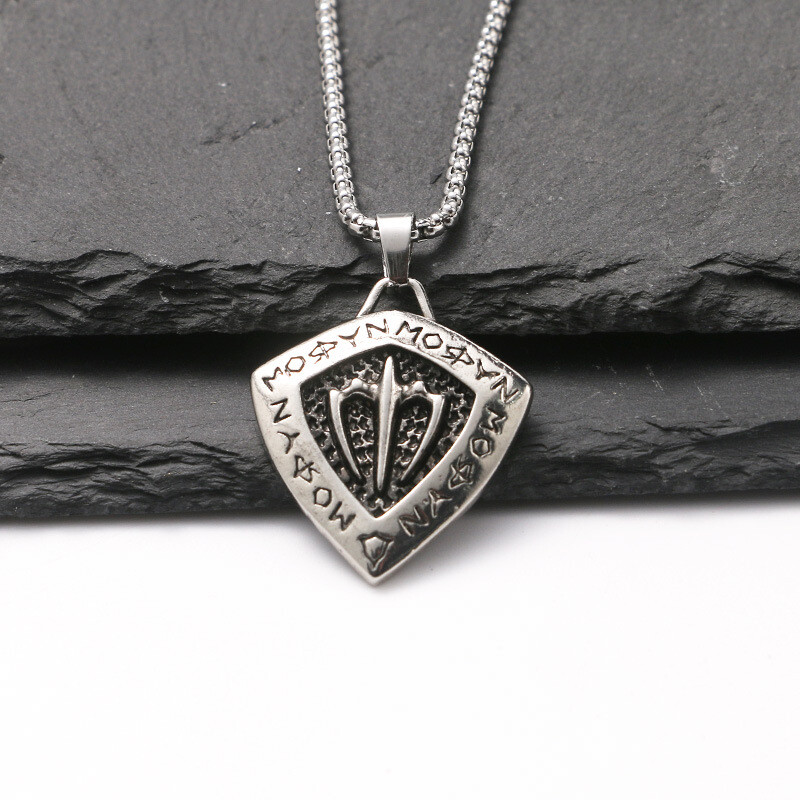 Titaanist terasest hiphop-disko kaelakee, mood meeste ja naiste universaalne ööklubi ripats, isikupärastatud Jaapani ja Korea tänavatants Interneti-kuulsuste rõivamanused