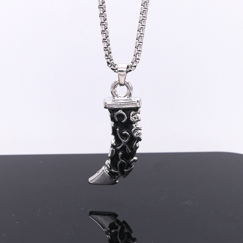 Titaanist terasest hiphop-disko kaelakee, mood meeste ja naiste universaalne ööklubi ripats, isikupärastatud Jaapani ja Korea tänavatants Interneti-kuulsuste rõivamanused