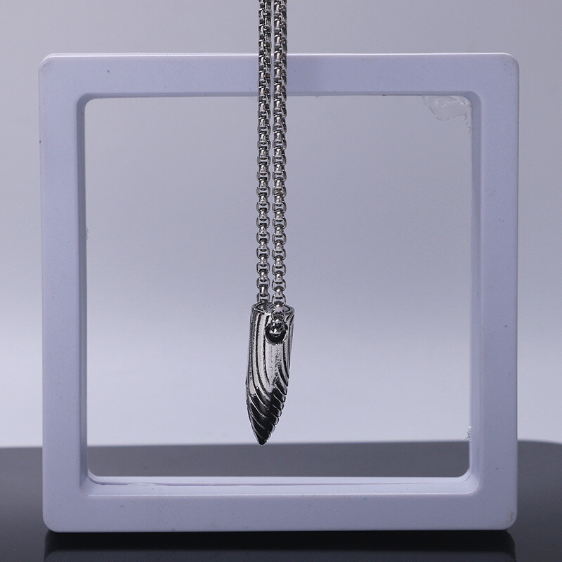 Titaanist terasest hiphop-disko kaelakee, mood meeste ja naiste universaalne ööklubi ripats, isikupärastatud Jaapani ja Korea tänavatants Interneti-kuulsuste rõivamanused