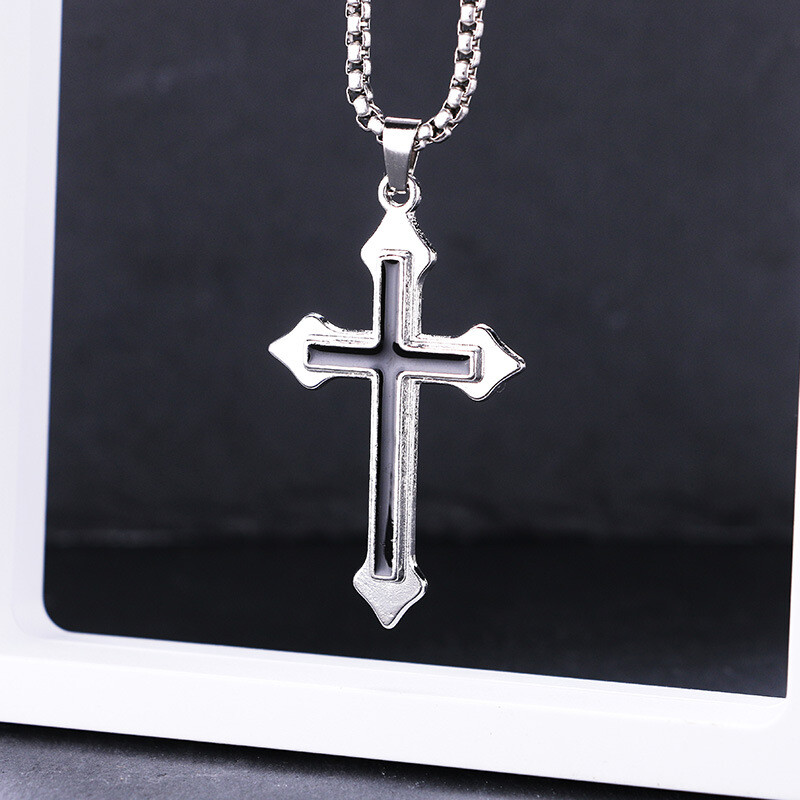 Titaanist terasest hiphop-disko kaelakee, mood meeste ja naiste universaalne ööklubi ripats, isikupärastatud Jaapani ja Korea tänavatants Interneti-kuulsuste rõivamanused