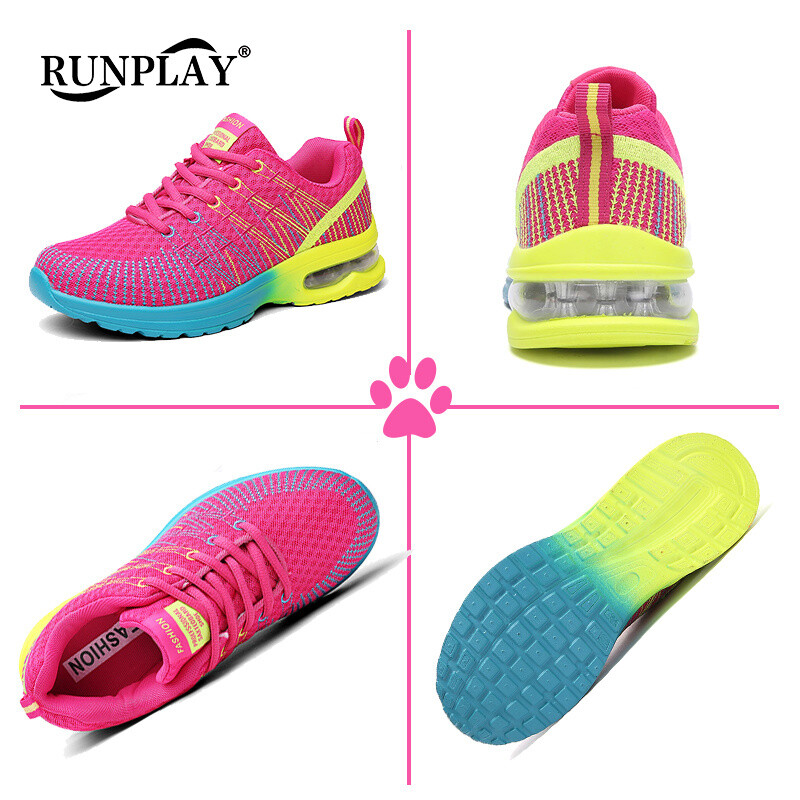 Moteriški teniso bateliai oro pagalvėlė 4 cm aukščio didinimo tinkliniai sportiniai sportbačiai, skirti fitnesui, kvėpuojantys moteriški vaikščiojimo treniruoklių batai