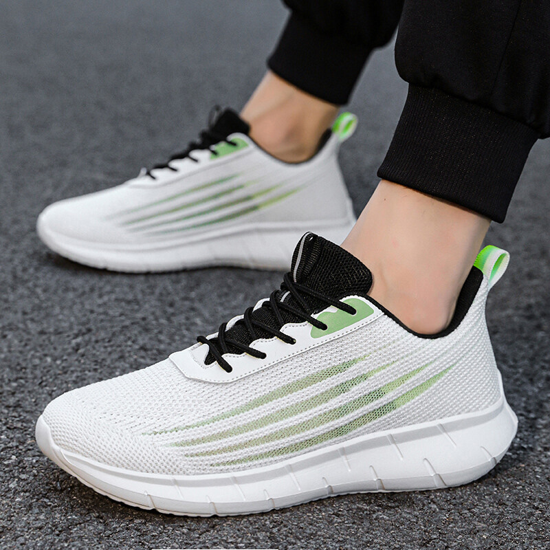 Didelio dydžio 39–47 vyriški sportiniai teniso bateliai, kvėpuojantis tinklelis, itin lengvi sportbačiai, lauko bėgimo vaikščiojimo treniruokliai, balti tenisas „Masculino“