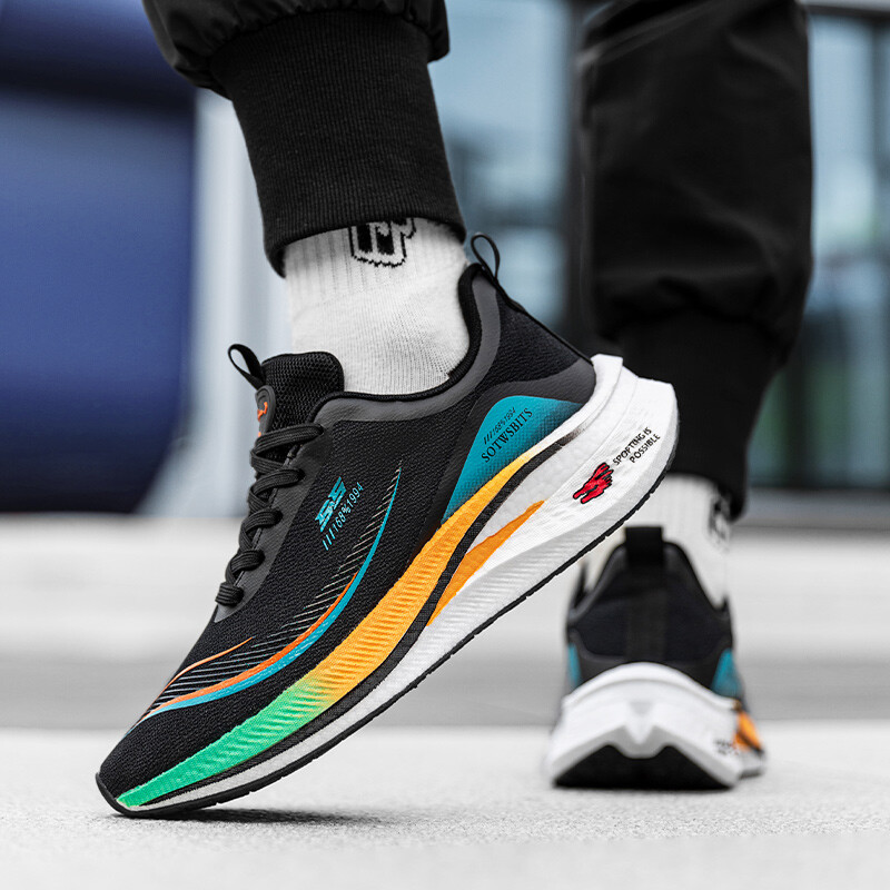 Carbon Plate Marathon Batai Vyriški laisvalaikio sportbačiai AirCushion Sportiniai bėgimo batai Lengvi, patogūs sportiniai sportbačiai