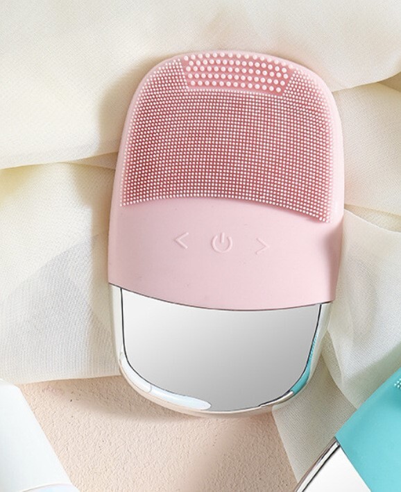 Silikoonist näopuhastusvahend elektriline silikoonist näopuhastaja sügavpuhastav Pore Mini veekindel ultraheli vibreeriv näopuhastaja