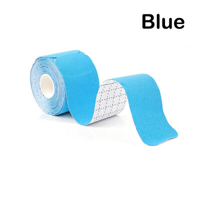 5cmX5m Предварително изрязана кинезиологична лента Еластична лепенка за мускули тип I Водоустойчива и дишаща Спортна Фитнес Интрамускулна лента