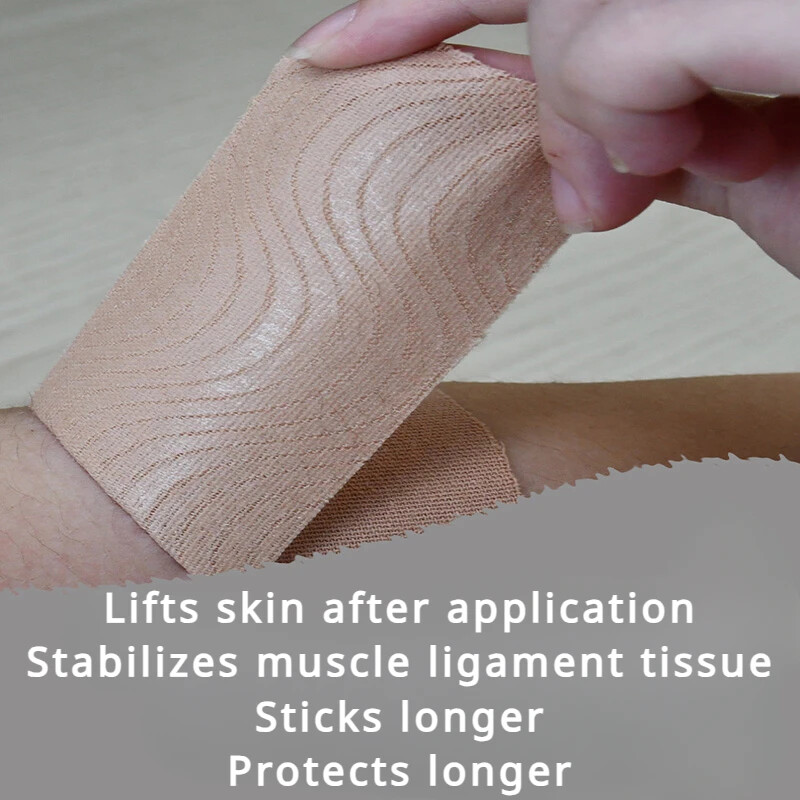 Спорт, водоустойчива кинезиологична лента, стикери, атлетична превръзка, протектор за възстановяване на мускулите, лента за облекчаване на болката, тенис, фитнес