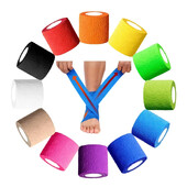 Еластична превръзка Спорт Elastoplast Самозалепваща се лента Защита на китката Длан Пръст Ръка Рамо Коляно Глезен Домашни любимци Крак Безопасност на татуировка