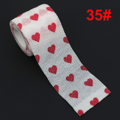 Печатна самозалепваща животинска еластична превръзка 4,5 м Спортна обвивка Лента за пръстови стави Коляно Комплект за първа помощ Лента за домашни любимци