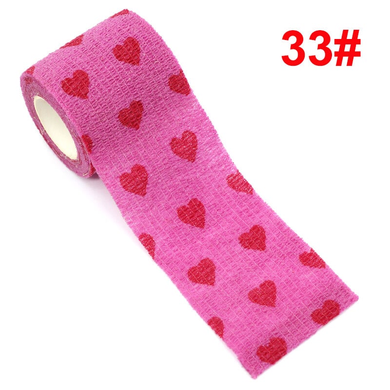 Tiskani samoljepljivi elastični zavoj za životinje 4,5 m Sportska traka za omotavanje za zglobove prstiju, koljeno, pribor za prvu pomoć Traka za kućne ljubimce