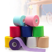 Гъбеста превръзка - 20 м * 6 см, подходяща за спортна употреба, увита около китки, глави, глезени, колене Спортна превръзка