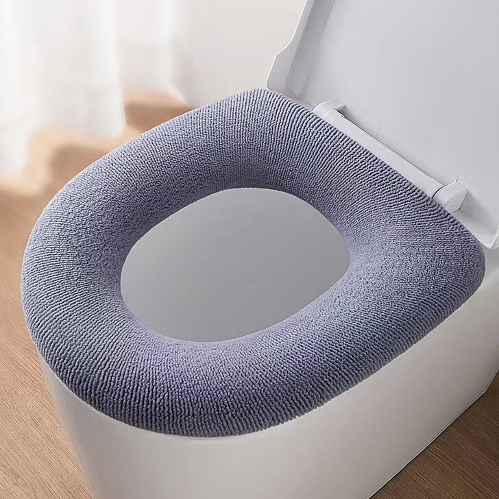 Pastorintas tualeto kilimėlis, buitinė klozeto sėdynė, universalus klozeto užvalkalas, šiltas megztas skalbinių kilimėlis, naujo stiliaus