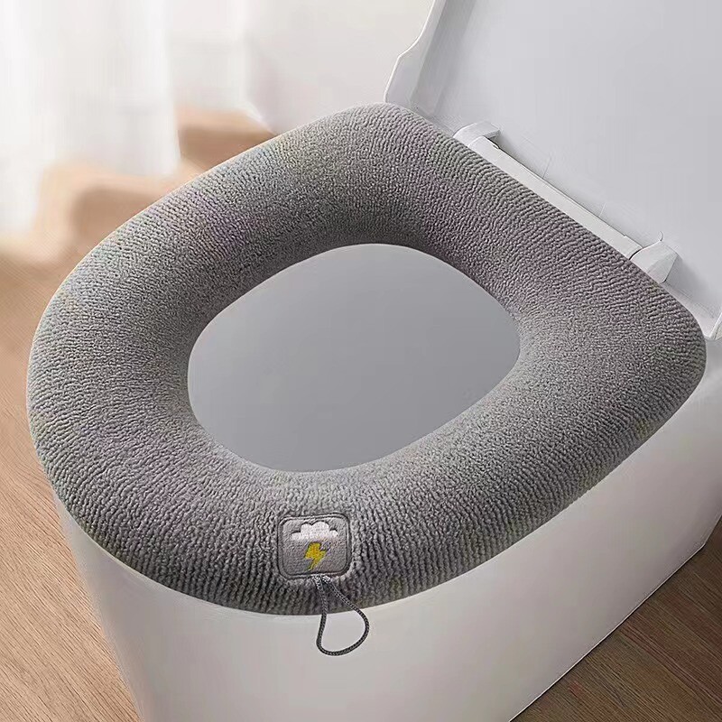 Pastorintas tualeto kilimėlis, buitinė klozeto sėdynė, universalus klozeto užvalkalas, šiltas megztas skalbinių kilimėlis, naujo stiliaus