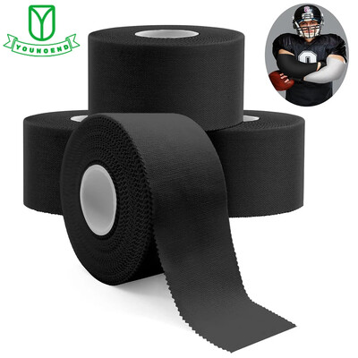 1 rolă de bandă OK TAPE pretăiată, neagră, atletică, impermeabilă, durabilă, super-lipioasă, bandă kineziologică pentru bandaj de mână, încheietură, genunchi, gleznă