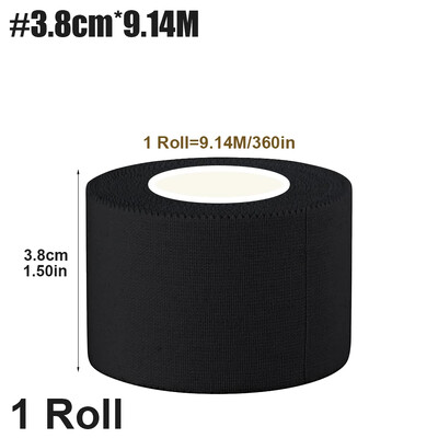1 ролка OK TAPE Tape Precut, черна атлетична водоустойчива, издръжлива супер лепкава кинезиологична лента за ръка, китка, коляно, глезен, бандаж