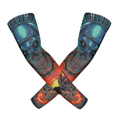 Мъже, жени, ръкав за ръка, лято, лед, коприна, бягане, риболов, колоездене, татуировки, ръкави, череп, топли ръце, калъфка, фитнес, спорт, предпазител за ръката